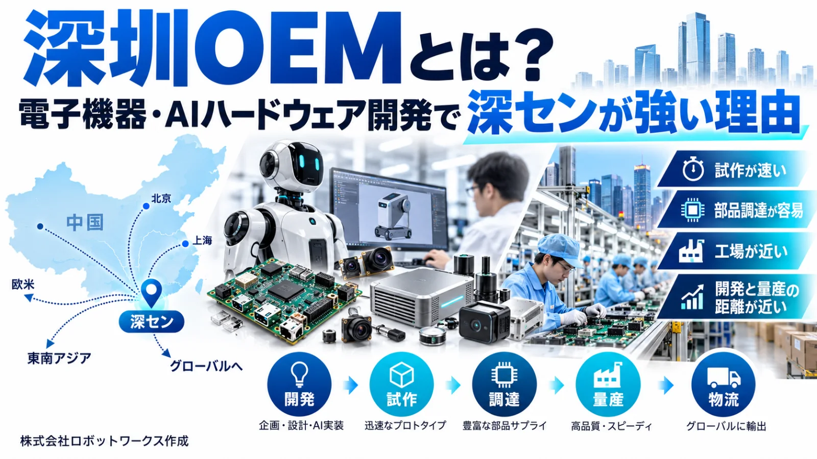 深センOEMとは?電子機器・AIハードウェア開発で深センが強い理由