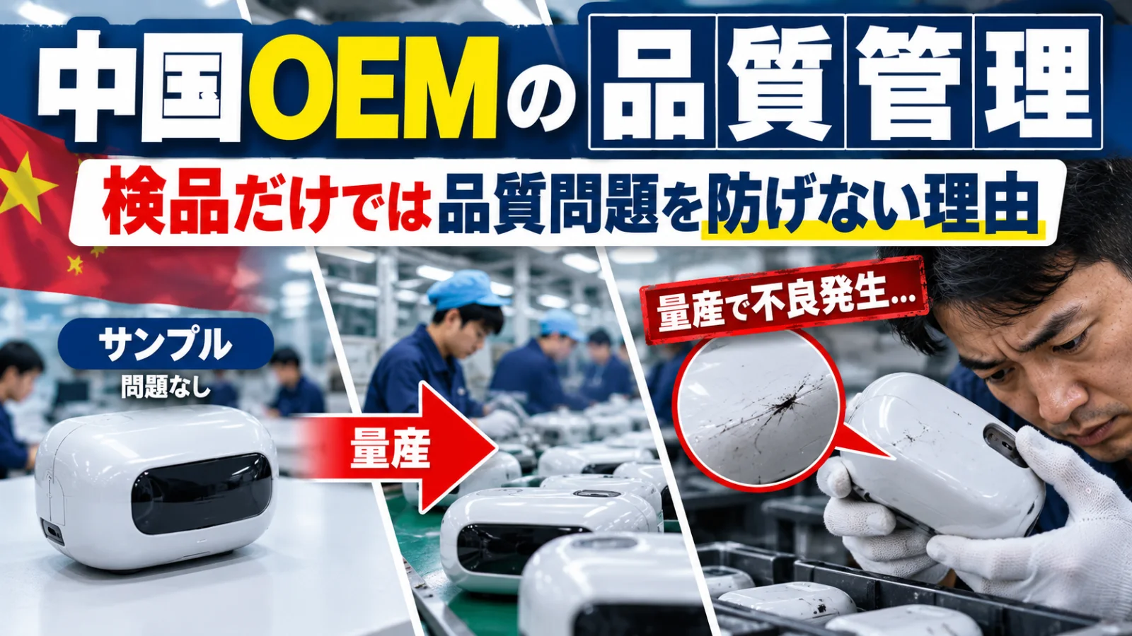 中国OEMの品質管理|検品だけでは品質問題を防げない理由