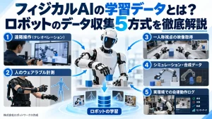 フィジカルAIの学習データとは？ロボットのデータ収集5方式を徹底解説
