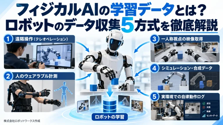フィジカルAIの学習データ収集方式を解説した記事