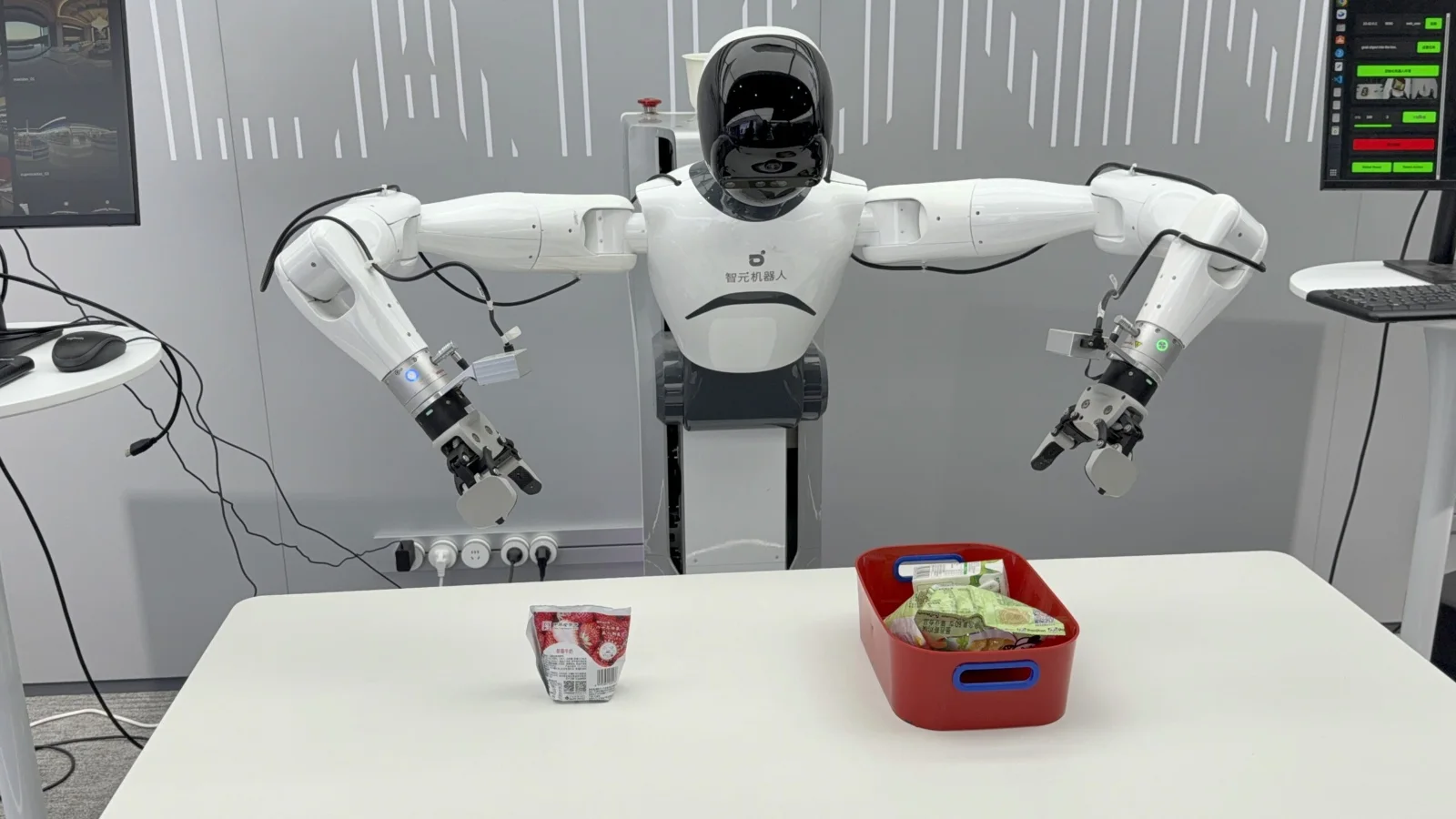 現地で撮影したヒューマノイドロボット