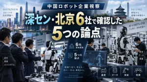 中国ロボット企業視察｜深セン・北京6社で確認した5つの論点